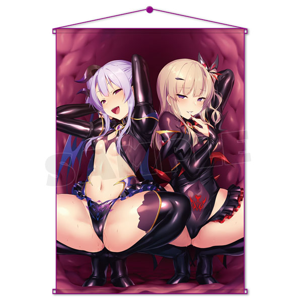 左藤空気 B2タペストリー『悪堕ち魔法少女姉妹サキュメアラピス、サキュメアステラ誘惑Ver.』